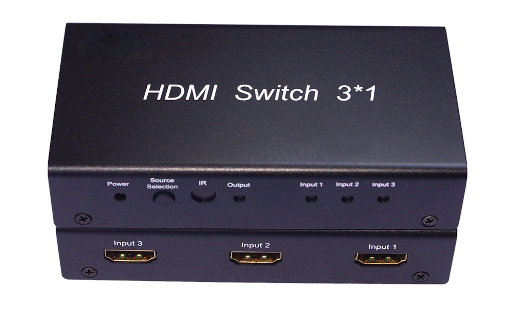 3X1 Mini HDMI Switch w/ Remote - Click Image to Close